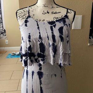Long Women’s Dress Tie Dye Layered Soft Size Small